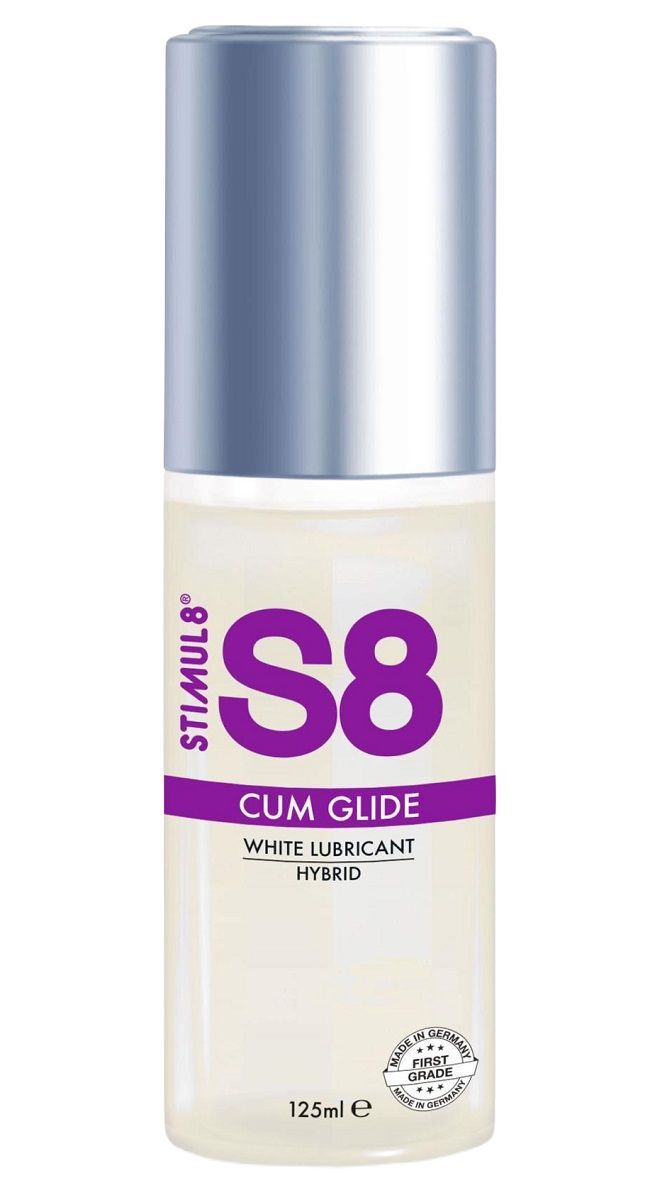 гибридный лубрикант s8 hybrid cum glide с консистенцией спермы - 125 мл. от магазина «Зона Белья»