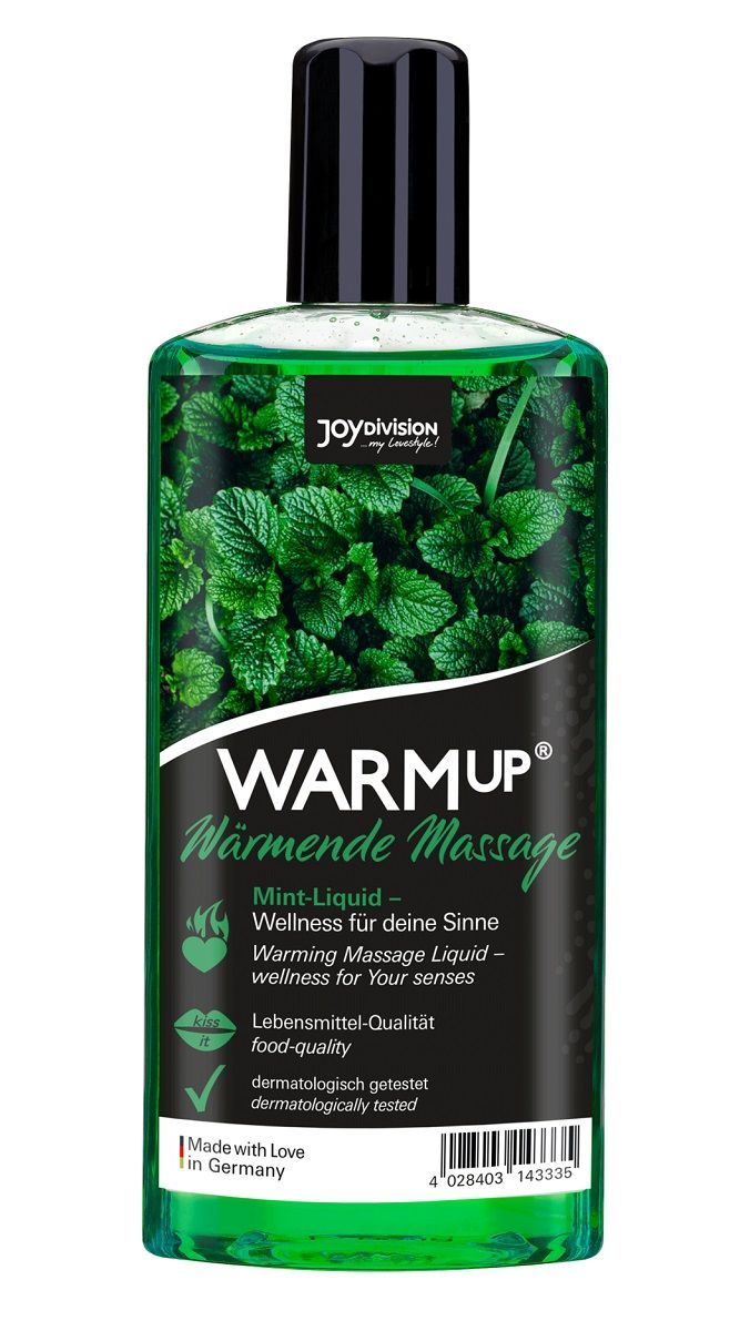 массажное масло warmup mint с ароматом мяты - 150 мл. от магазина «Зона Белья»