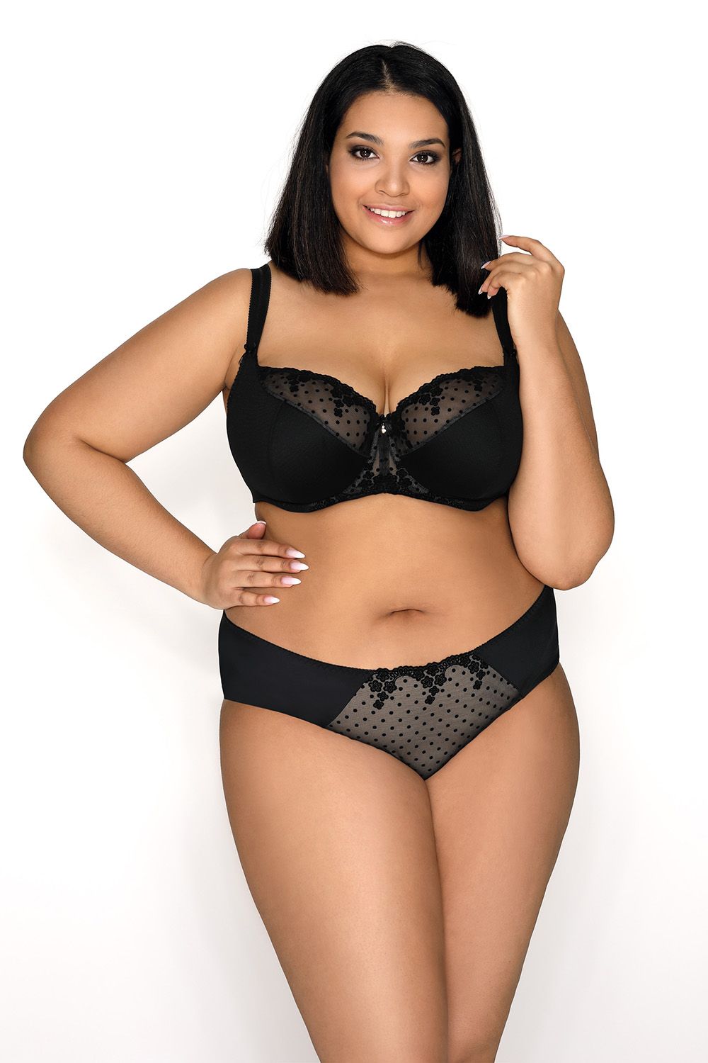 Бюстгальтер M-3136-21 Melanie Czarny-Bezowy