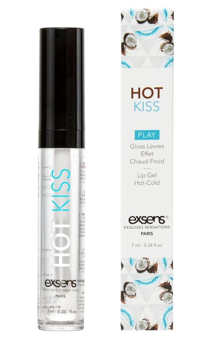блеск для губ hot kiss coconut с ароматом кокоса - 7 мл. от магазина «Зона Белья»