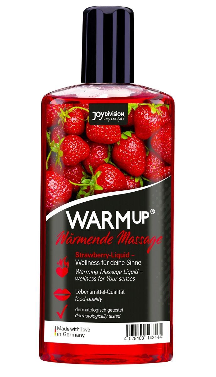 разогревающее масло warmup strawberry - 150 мл. от магазина «Зона Белья»