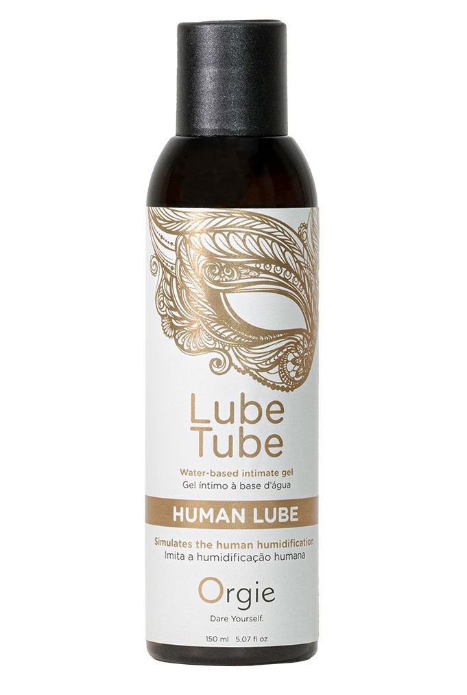 интимный гель на водной основе lube tube human lube - 150 мл. от магазина «Зона Белья»