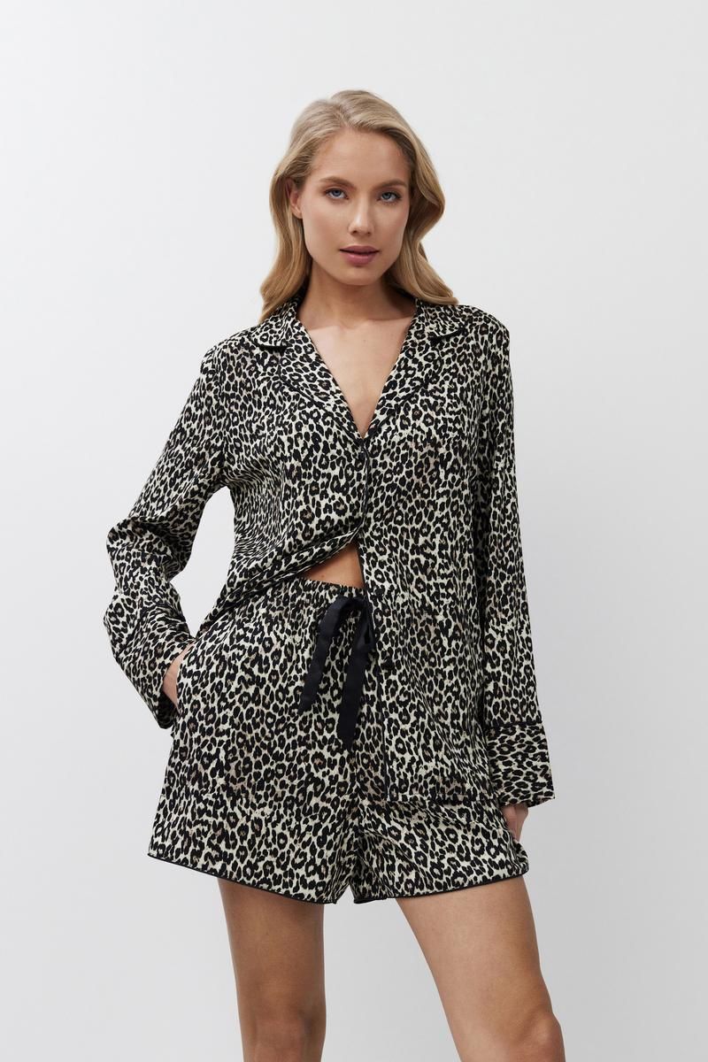 leona пижама женская с шортами от магазина «Зона Белья»