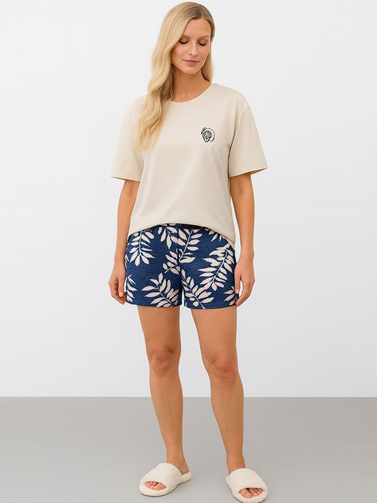 №е20195 пижама с шортами "пальма" от магазина «Зона Белья»