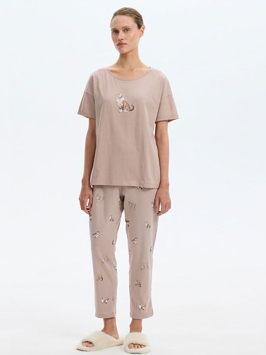 №е20230 пижама с брюками "кошки" от магазина «Зона Белья»