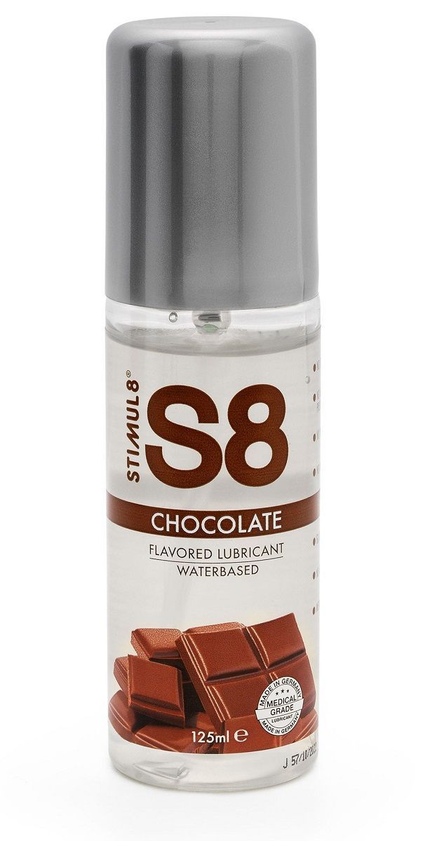 смазка на водной основе s8 flavored lube со вкусом шоколада - 125 мл. от магазина «Зона Белья»