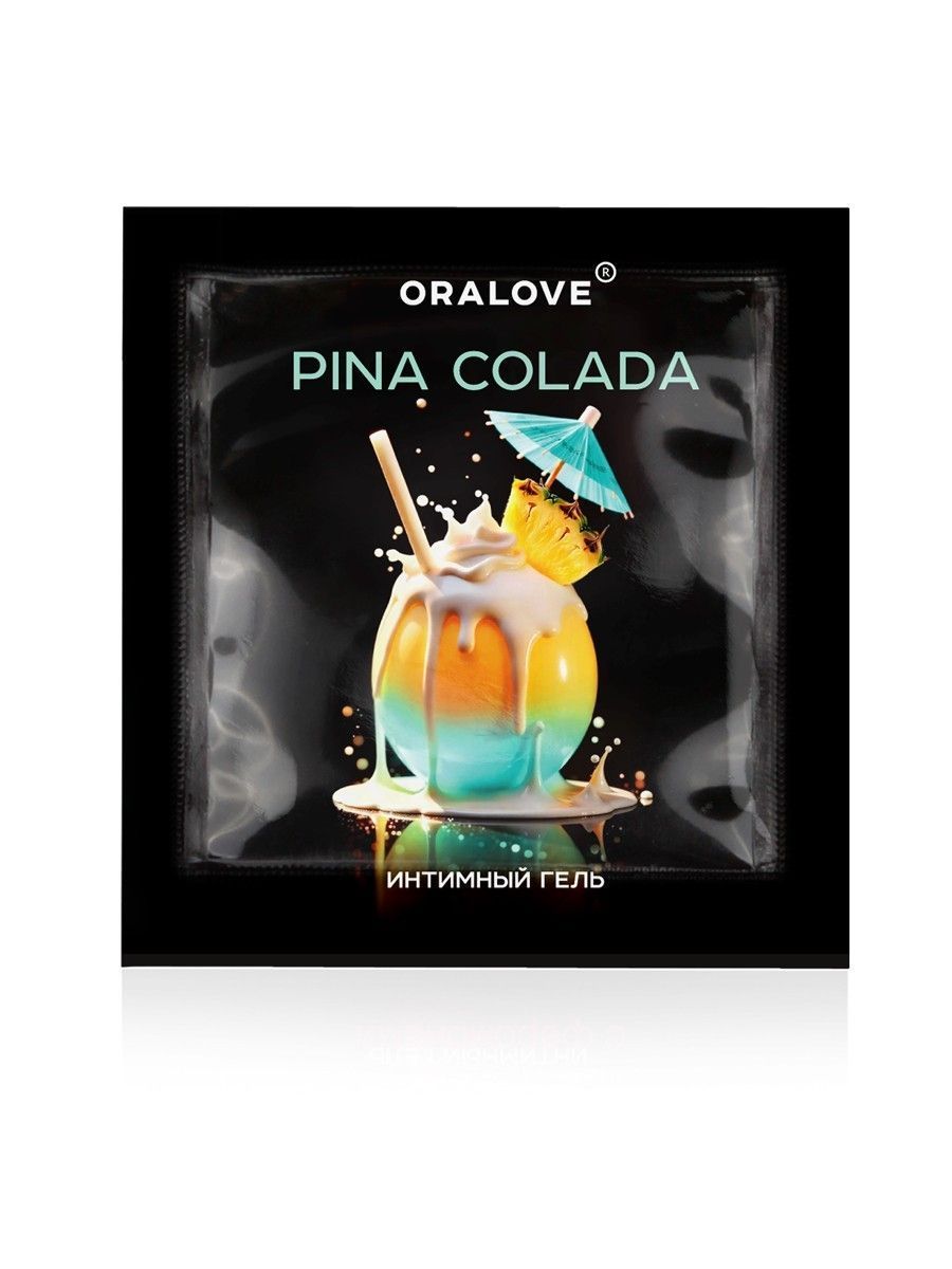 саше съедобной оральной смазки oralove с ароматом пина колада - 3 гр. от магазина «Зона Белья»