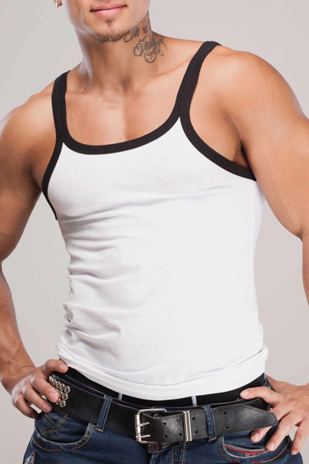 мужская майка r-70 белый от магазина «Зона Белья»