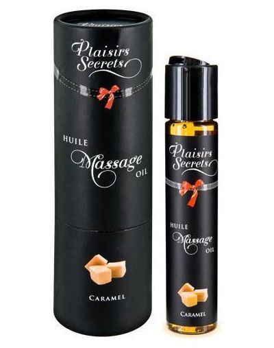 массажное масло с ароматом карамели huile de massage gourmande caramel - 59 мл. от магазина «Зона Белья»