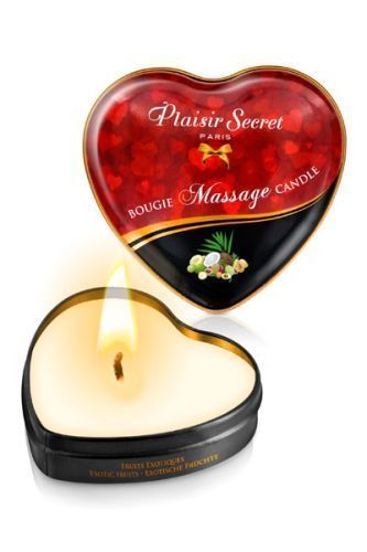массажная свеча с ароматом экзотических фруктов bougie massage candle - 35 мл. от магазина «Зона Белья»