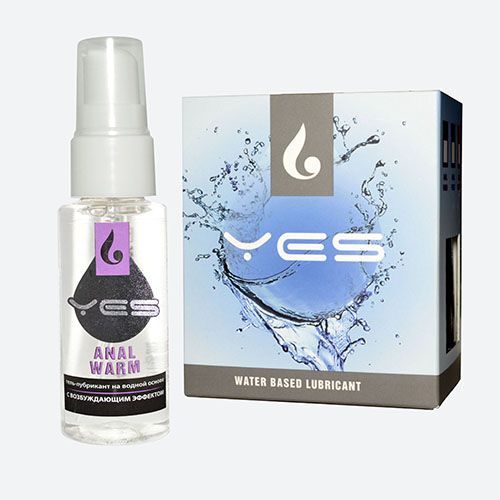 анальный гель-лубрикант yes anal warm с разогревающим эффектом - 30 мл. от магазина «Зона Белья»