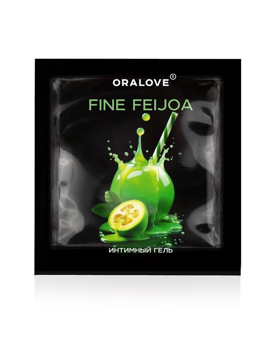 саше съедобной оральной смазки oralove с ароматом фейхоа - 3 гр. от магазина «Зона Белья»
