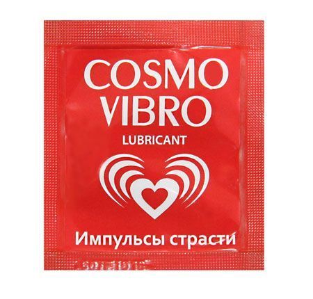 саше женского стимулирующего лубриканта на силиконовой основе cosmo vibro - 3 гр. от магазина «Зона Белья»
