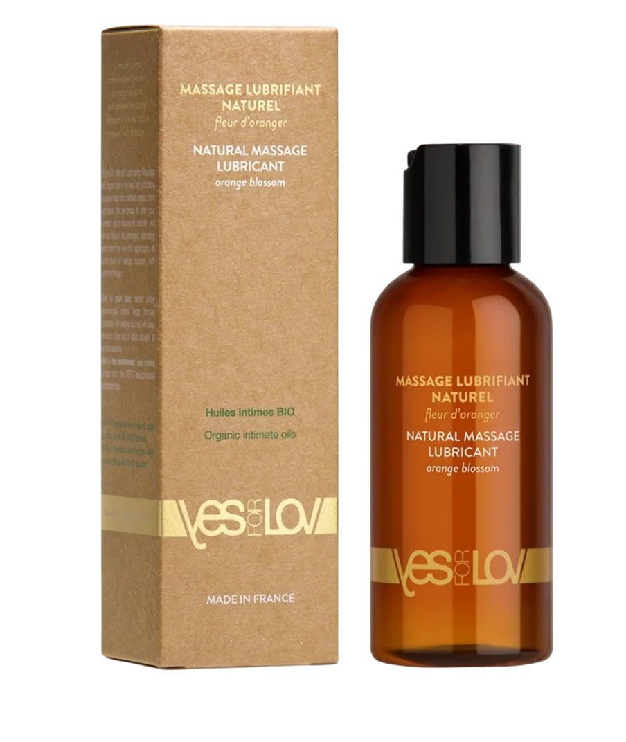 натуральная массажная смазка natural massage lubricant orange blossom - 100 мл. от магазина «Зона Белья»