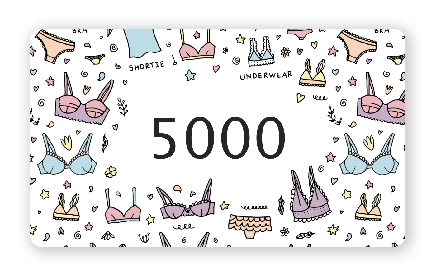 Подарочный сертификат на 5000 рублей