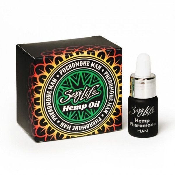 ароматическое масло с феромонами sexy life hempoil man - 5 мл. от магазина «Зона Белья»