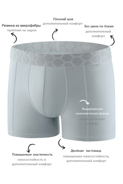 мужские трусы bb116 серый от магазина «Зона Белья»