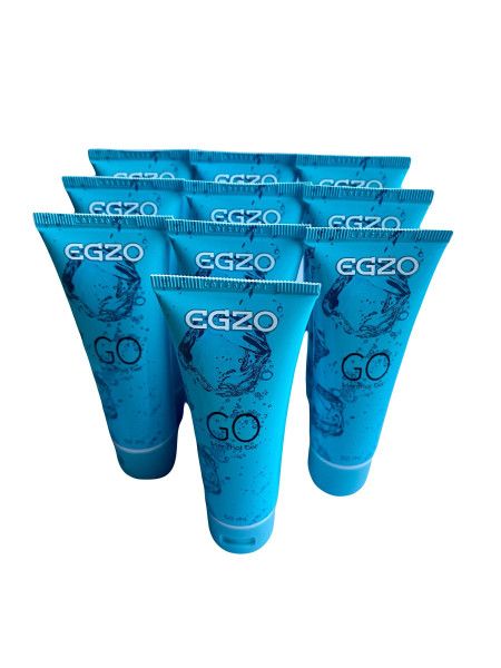набор из 10 пролонгирующих лубрикантов на водной основе egzo go (по 50 мл.) от магазина «Зона Белья»