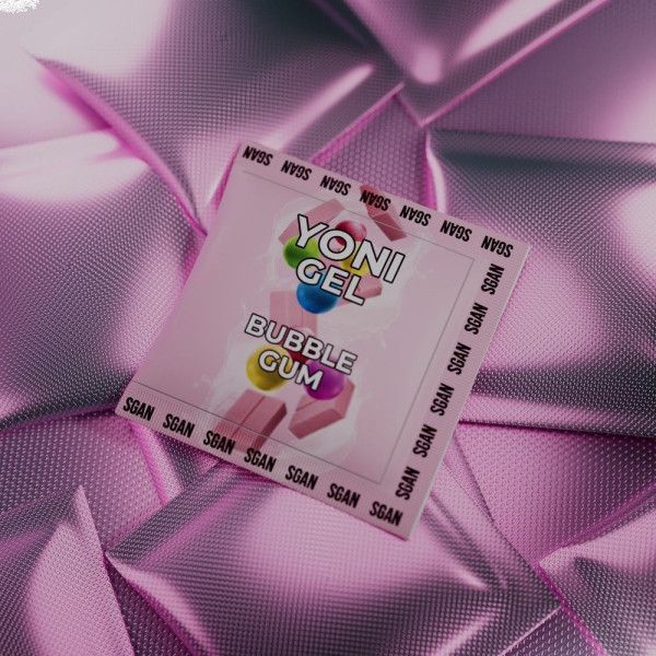 саше лубриканта для орального секса sgan со вкусом бабл-гам - 5 мл. от магазина «Зона Белья»