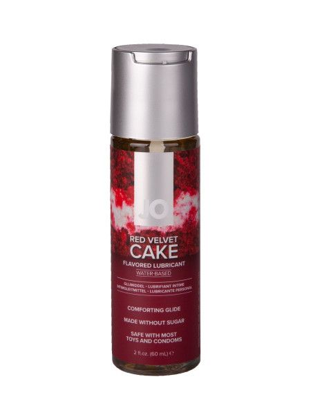 лубрикант на водной основе jo h2o red velvet cake flavored lubricant - 60 мл. от магазина «Зона Белья»