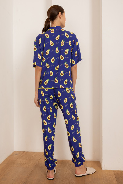 рубашка 56423 фиолетовый авокадо от магазина «Зона Белья»