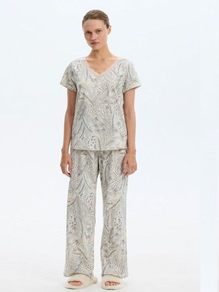 №е20086 пижама с брюками "роскошный сад" от магазина «Зона Белья»