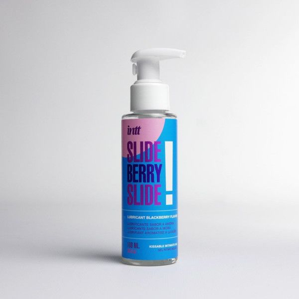 увлажняющий гель с ароматом ежевики slide berry slide - 100 мл. от магазина «Зона Белья»