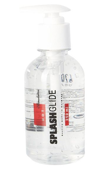 возбуждающий лубрикант на водной основе splashglide hot stimulative - 250 мл. от магазина «Зона Белья»