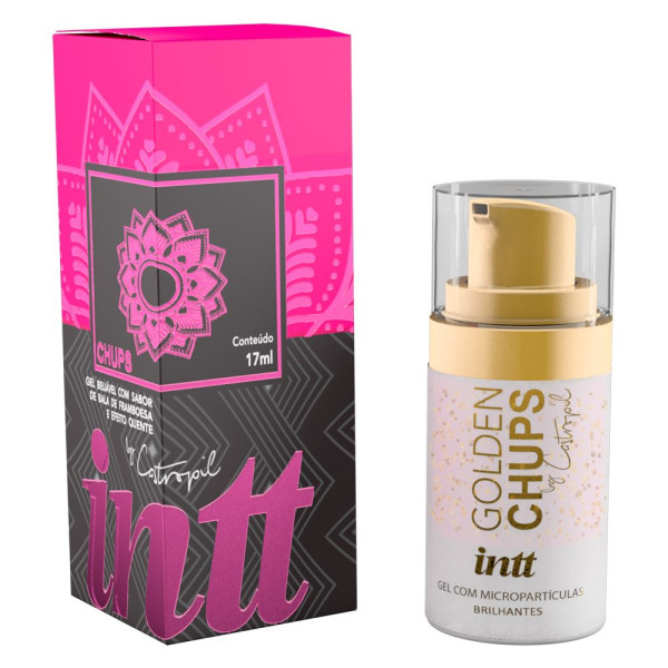 возбуждающий гель golden chups с малиновым ароматом - 17 мл. от магазина «Зона Белья»