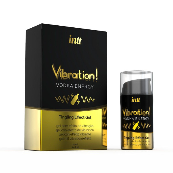 жидкий интимный гель с эффектом вибрации vibration! vodka energy - 15 мл. от магазина «Зона Белья»