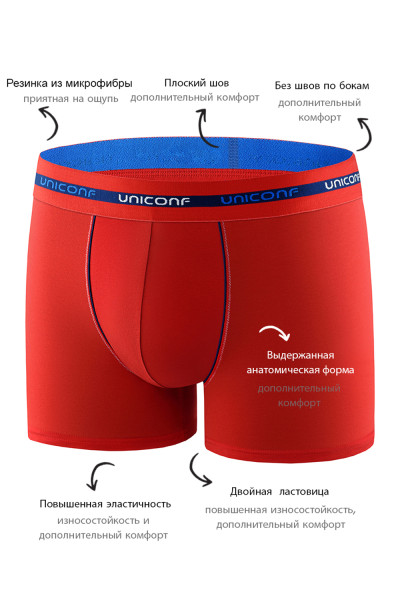 мужские трусы bb34r красный от магазина «Зона Белья»