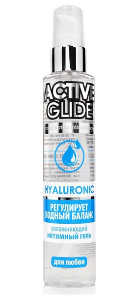 увлажняющий интимный гель active glide hyaluronic - 100 гр. от магазина «Зона Белья»