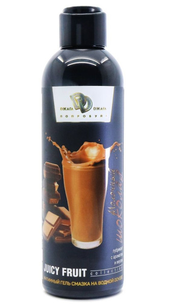 интимный гель-смазка juicy fruit с ароматом молочного шоколада - 200 мл. от магазина «Зона Белья»