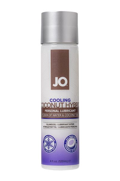 водно-масляный лубрикант с охлаждающим эффектом jo silicon free hybrid lubricant cooling - 120 мл. от магазина «Зона Белья»