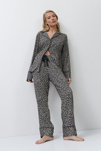 leona пижама женская со штанами от магазина «Зона Белья»