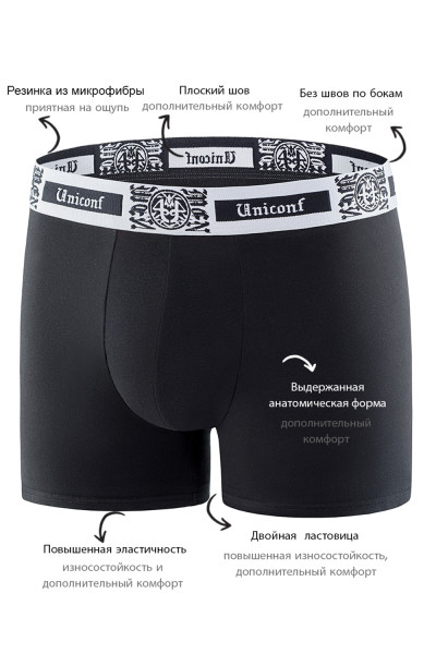 мужские трусы bb32 черный от магазина «Зона Белья»