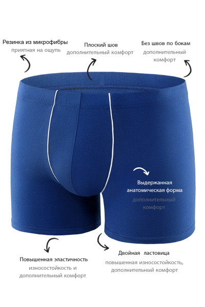 мужские трусы bb02 темно-синий от магазина «Зона Белья»