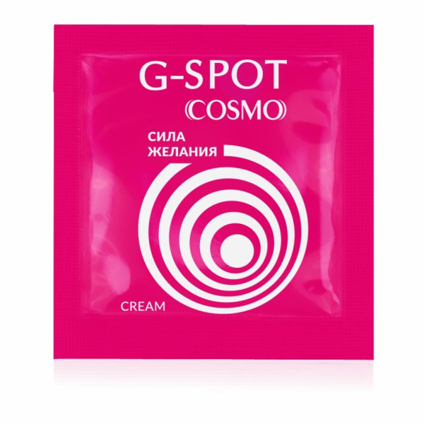 стимулирующий интимный крем для женщин cosmo g-spot - 2 гр. от магазина «Зона Белья»