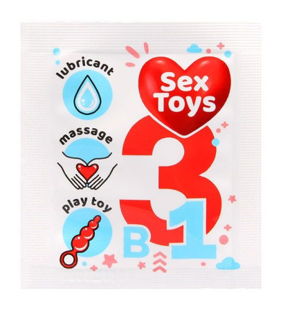 гель-лубрикант на водной основе sex toys - 4 гр. купить по доступной цене в интернет-магазине Zonabelya.ru! 