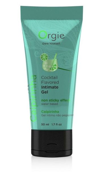 съедобный интимный гель orgie lube tube cocktail caipirinha - 50 мл. от магазина «Зона Белья»