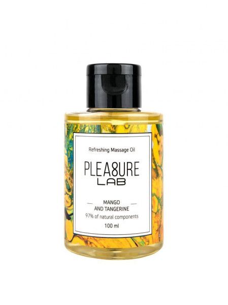 массажное масло pleasure lab refreshing с ароматом манго и мандарина - 100 мл. от магазина «Зона Белья»