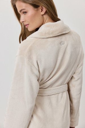 eva beige (creme) халат женский купить по доступной цене в интернет-магазине Zonabelya.ru! 