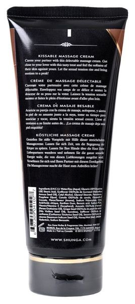 массажный крем для тела с ароматом шоколада intoxicating chocolate - 200 мл. от магазина «Зона Белья»