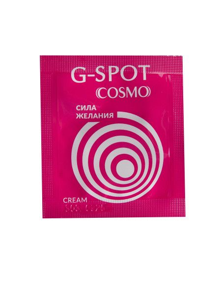 стимулирующий интимный крем для женщин cosmo g-spot - 2 гр. от магазина «Зона Белья»
