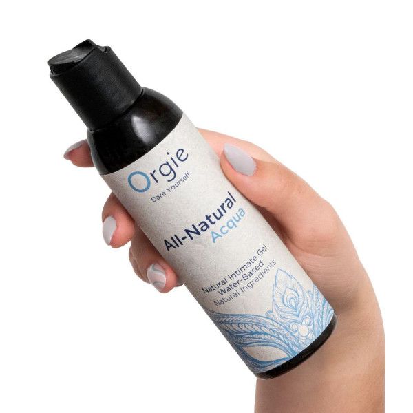 интимный гель на водной основе orgie all-natural acqua - 150 мл. от магазина «Зона Белья»