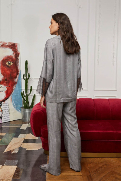 брюки 51897 черно-белый от магазина «Зона Белья»