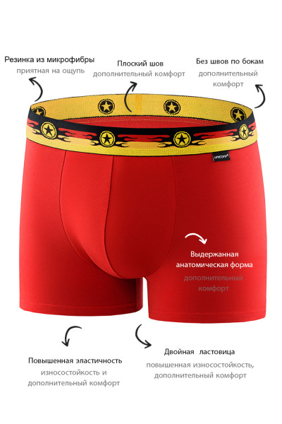 мужские трусы bb33 красный от магазина «Зона Белья»