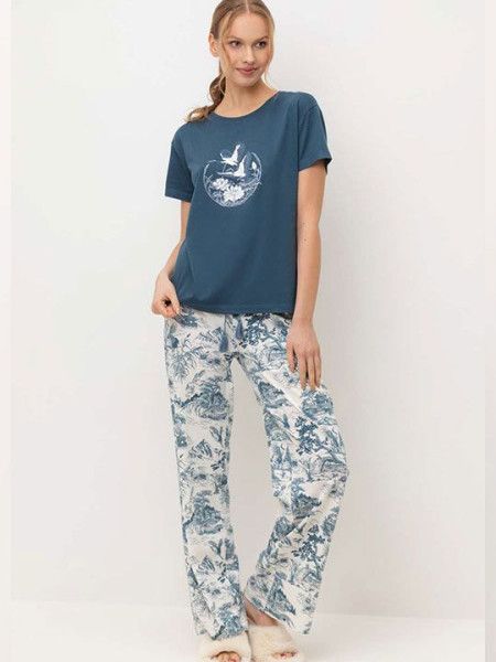 №е20186 пижама с брюками "японский сад" от магазина «Зона Белья»