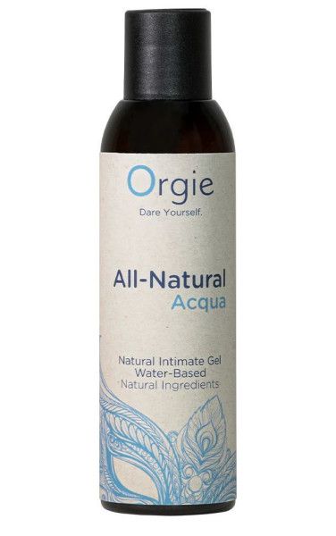 интимный гель на водной основе orgie all-natural acqua - 150 мл. от магазина «Зона Белья»