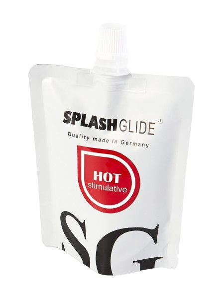 возбуждающий лубрикант на водной основе splashglide hot stimulative - 100 мл. от магазина «Зона Белья»